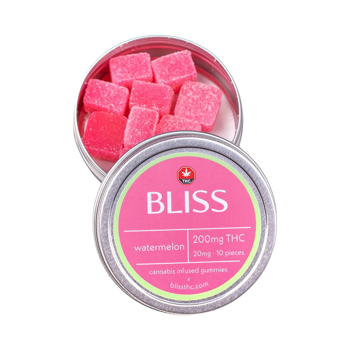 Bliss Watermelon 250mg THC Gummies - 10 pcs - Kannabis Kulture