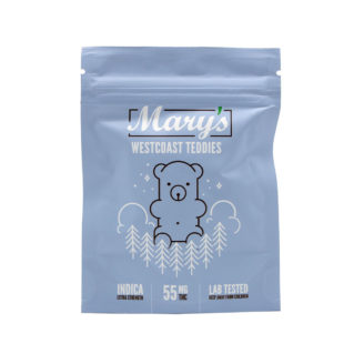 Mary's-Westcoast-Teddies-55mg-Indica-Gummies-Front