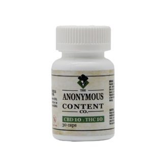 The Anonymous Content Co. 1:1 THC-CBD Capsules 600mg