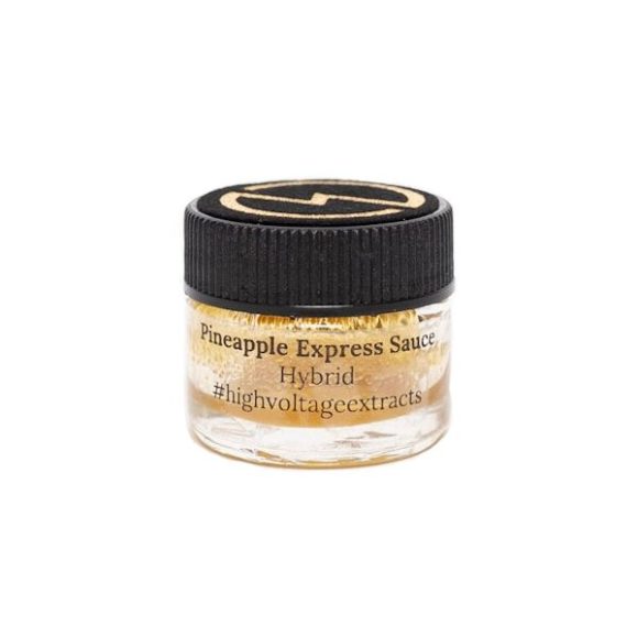 High Voltage Extracts – Pineapple Express HTFSE Sauce 1 Gram Front