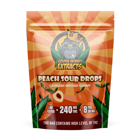 Golden-Monkey-Extracts-Peach-Sour-Gummies-30mgx8