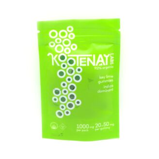 Kootenay Labs Key Lime 50mg THC Gummies – Indica