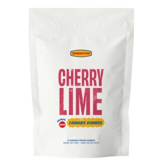 ONESTOP – Sour Cherry Lime 500mg THC Gummies