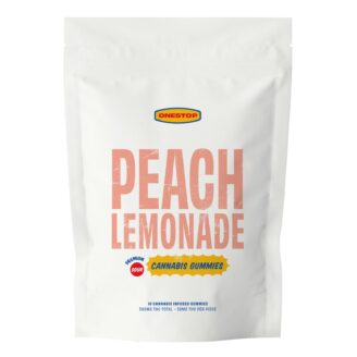 ONESTOP – Sour Peach Lemonade 500mg THC Gummies